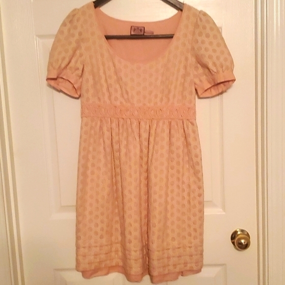 Juicy Couture Dresses & Skirts - Juicy Couture pink and cream‎ baby doll dress size 6